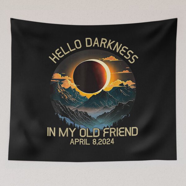Item preview, Hello Darkness My Old Friend Solar Eclipse April 08, 2024 designed and sold by AlfredPrantl.