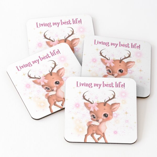 Item preview, Living my Best Life - Deer designed and sold by CeratopsArt.