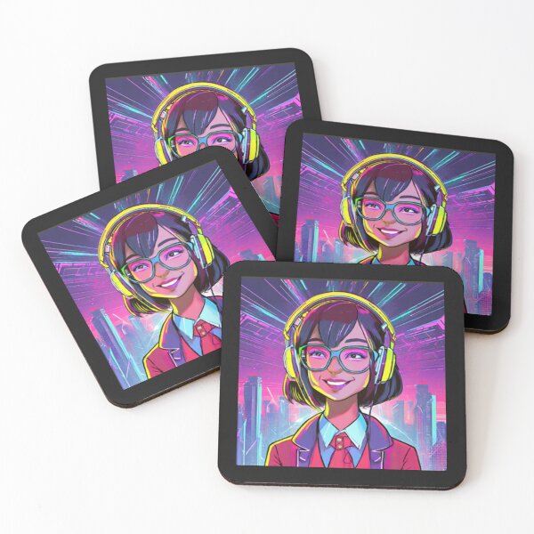 Item preview, Futuristic Brunette anime girl with glasses designed and sold by ML--Designs.