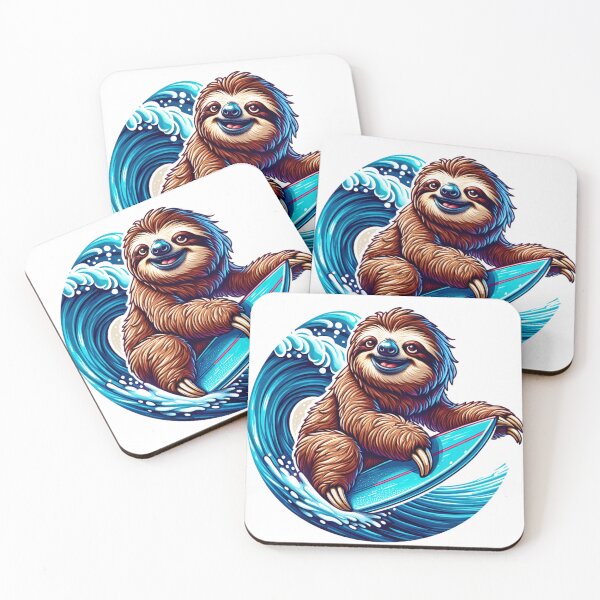 Item preview, surfing sloth designed and sold by caroldarlene.