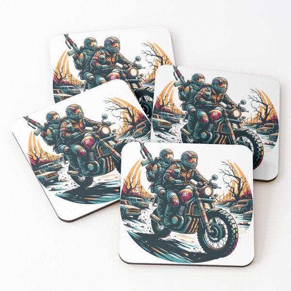 Item preview, Survivors of the Cataclysm: Post-Apocalyptic Motorcyclists designed and sold by Barbaventuras.