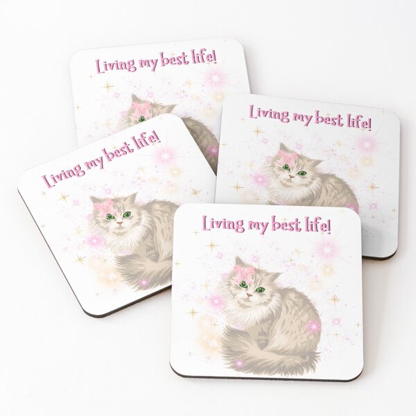Item preview, Living my Best Life - Cat designed and sold by CeratopsArt.