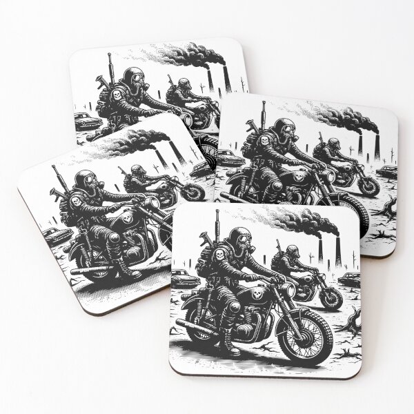 Item preview, Survivors of the Cataclysm: Post-Apocalyptic Motorcyclists designed and sold by Barbaventuras.