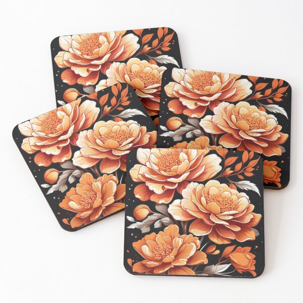 Item preview, Cute Oronge Flowers designed and sold by products4urduke.