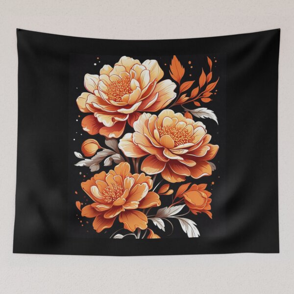 Item preview, Cute Oronge Flowers designed and sold by products4urduke.