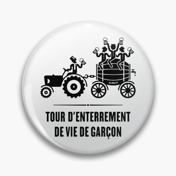 Item preview, Bachelor Party Tour with Tractor and Beer Barrel (Black) designed and sold by MrFaulbaum.
