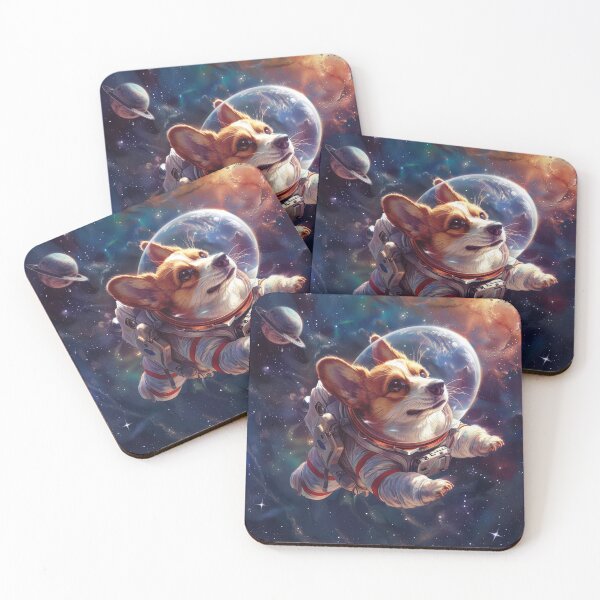 Artikelvorschau, Corgi Space Weltraum entworfen und verkauft von CorgiCuddle.