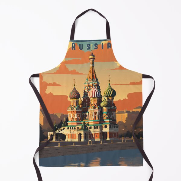 Item preview, Retro Travel Poster Moscow - Journey to the Iconic Capital of Russia! designed and sold by StrasserArt.
