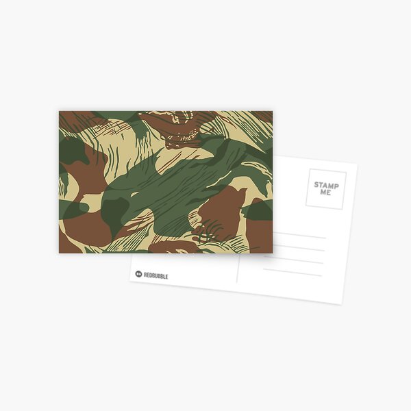Rhodesian Brush Stroke Camouflage Postcard