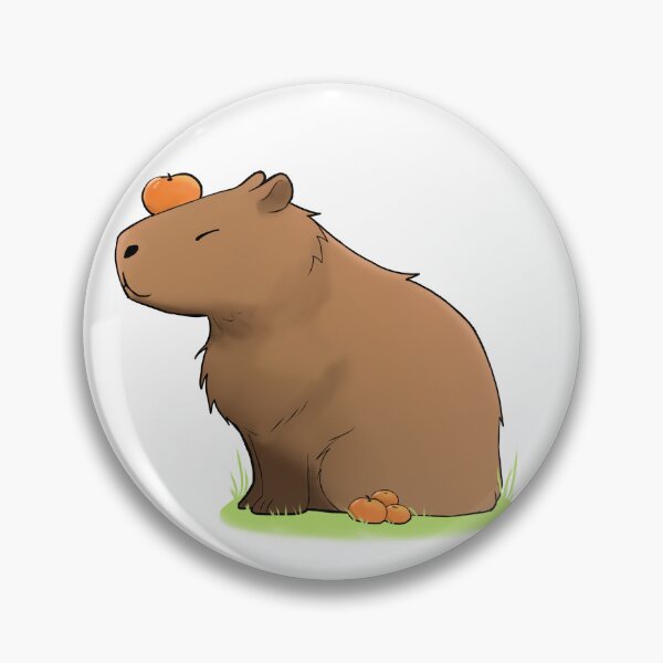 Item preview, tangerine capybara designed and sold by RoxyRockbell.