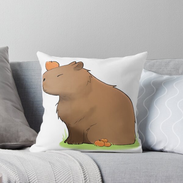 Item preview, tangerine capybara designed and sold by RoxyRockbell.