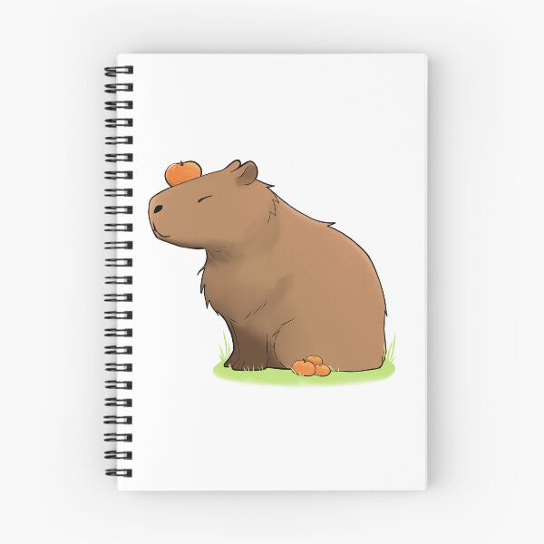 Item preview, tangerine capybara designed and sold by RoxyRockbell.