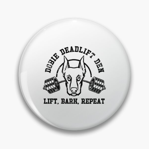Item preview, Dobie Deadlift Den - Doberman Gym Design designed and sold by TravisATR.