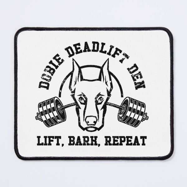 Item preview, Dobie Deadlift Den - Doberman Gym Design designed and sold by TravisATR.