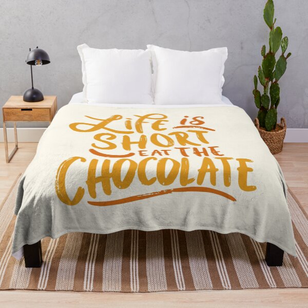 Item preview, Life Is Short Eat the Chocolate! Dark Chocolate designed and sold by PMCreative.