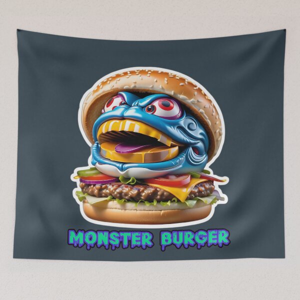 Item preview, Cool Monster Burger - Cheeseburger designed and sold by TheArtOfPat.