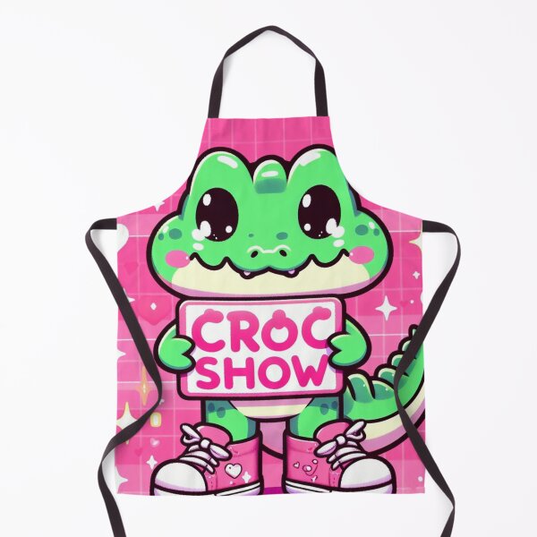 Item preview, little kawaii pink croc with his show sign designed and sold by SaraDatCool.