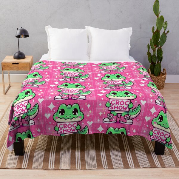 Item preview, little kawaii pink croc with his show sign designed and sold by SaraDatCool.