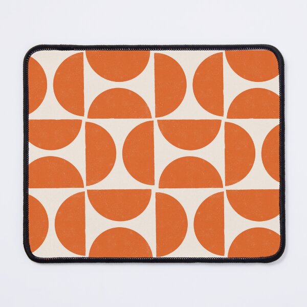 Item preview, Half Moon Geometric Pattern - Blaze Orange designed and sold by latheandquill.