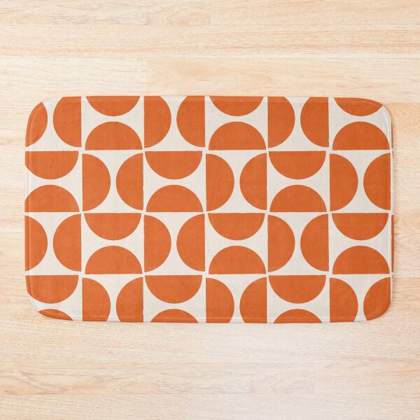 Item preview, Half Moon Geometric Pattern - Blaze Orange designed and sold by latheandquill.