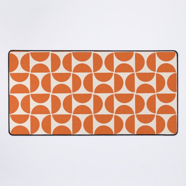 Item preview, Half Moon Geometric Pattern - Blaze Orange designed and sold by latheandquill.