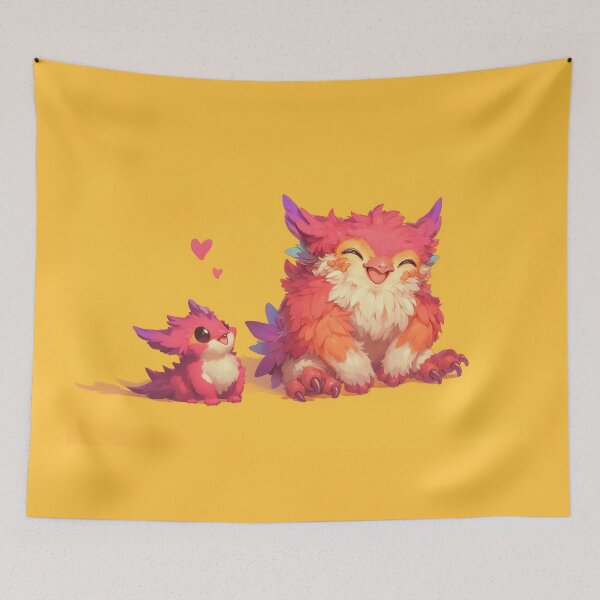 Item preview, Baby Owlbear & Dragon Pal designed and sold by aiartbysig.
