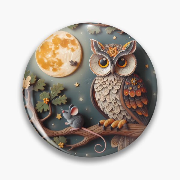 Item preview, Enchanted Night: The Owl and the Moon designed and sold by Patriot Artyfact.