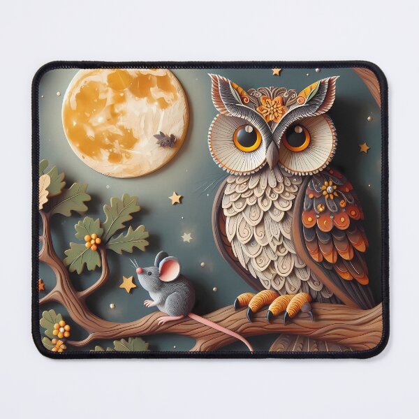 Item preview, Enchanted Night: The Owl and the Moon designed and sold by Patriot Artyfact.