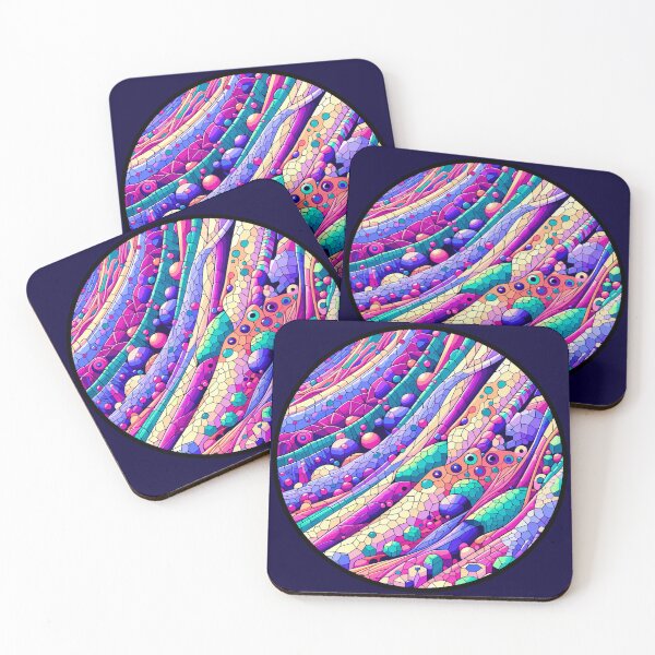 Item preview, Abstract Histology Symphony: Colorful Micro Patterns designed and sold by Amanda-S-Olsen.