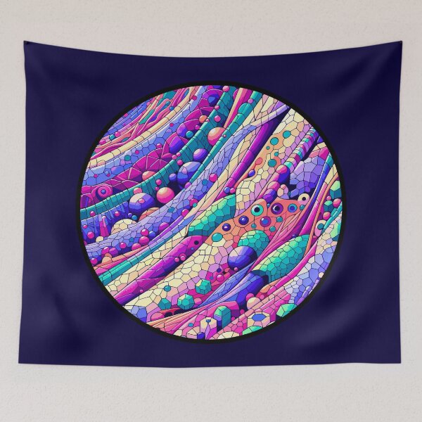 Item preview, Abstract Histology Symphony: Colorful Micro Patterns designed and sold by Amanda-S-Olsen.