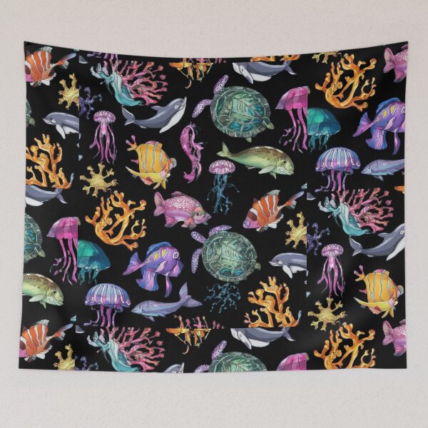 Item preview, Marine Magic: Whimsical Sea Creatures Patterns designed and sold by DunuStore.
