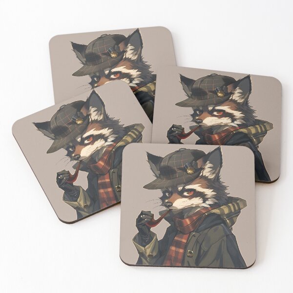Item preview,  Sherlock Holmes Raccoon designed and sold by xiao xuans.