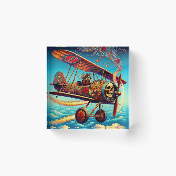 Item preview, Skeleton Dread Pilot WWII Bi-Plane Flying Super High  designed and sold by HippieFarms11.