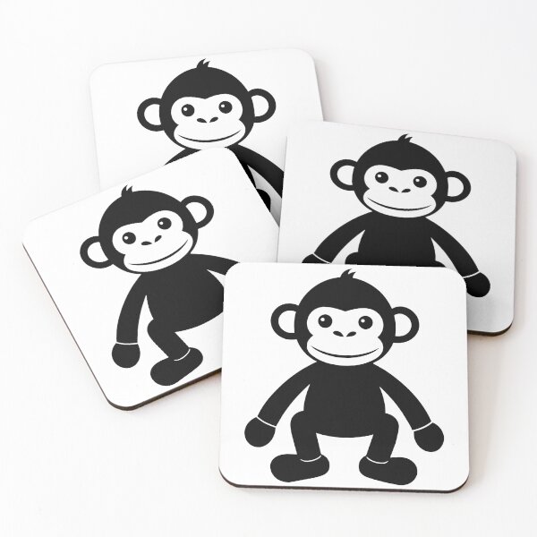 Item preview, Black Silhouette Of Monkey designed and sold by Lelijo.