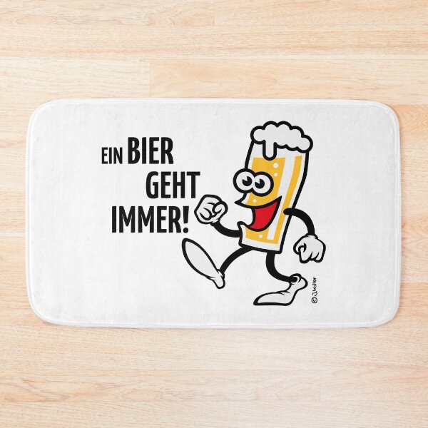 Item preview, A beer always works! (beer / cartoon / smile) designed and sold by Roderix.