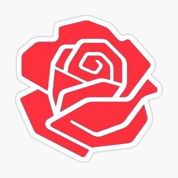 Labour Rose Light Sticker