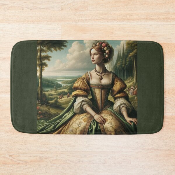 Item preview, Renaissance art, showing a woman in period attire, with a focus on the romantic beauty ideals of the time designed and sold by AndreaMart.