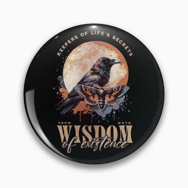 Item preview, Fullmoon crow and moth, witch, Halloween, black crows, raven, corvid, books, magic, witchcraft, Wicca designed and sold by Collagedream.
