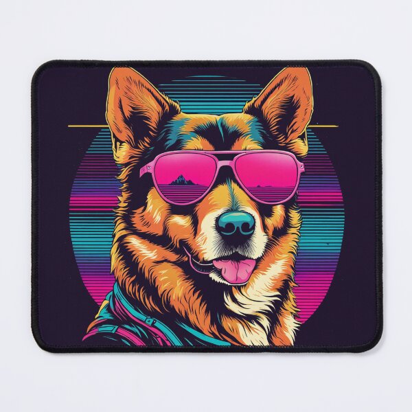 Item preview, Dog with glasses when the furry gaze becomes the centerpiece of canine fashion designed and sold by Pulsant Paintings.