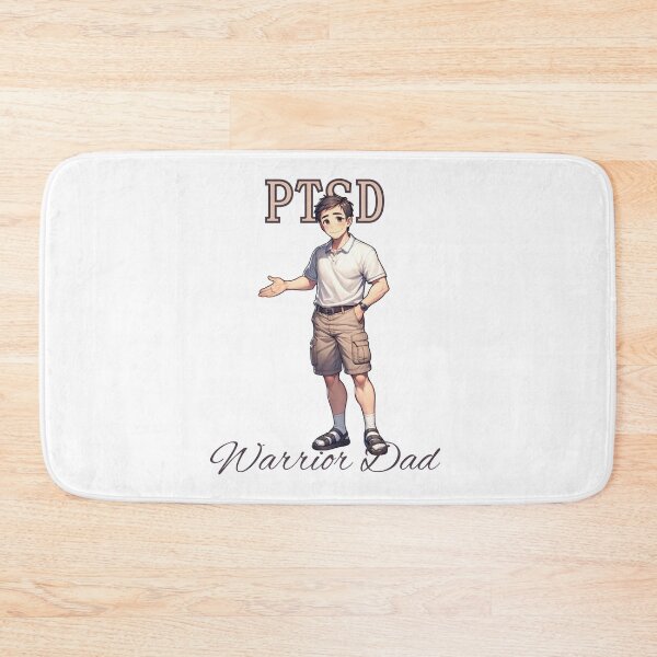 Item preview, PTSD Dad Warior Men's Mental Health Post Traumatic Stress Disorder designed and sold by kylmllr101684.
