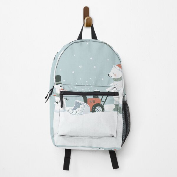 Item preview, Snowman and Polar Bear with Snow Blower designed and sold by zzz888.