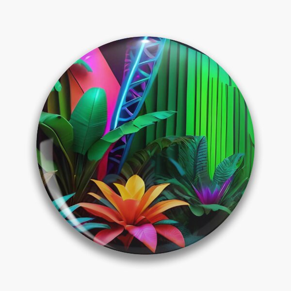 Item preview, Cool Neon Jungle Pattern designed and sold by TheArtOfPat.
