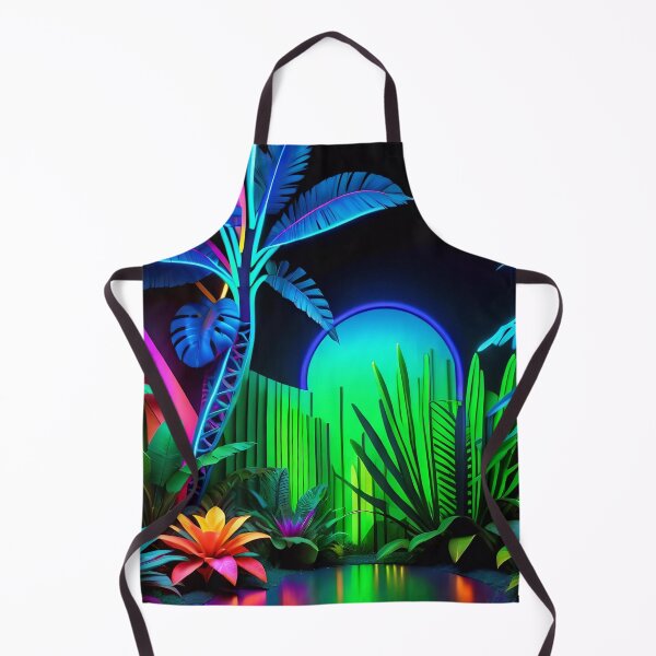 Artikelvorschau, Cool Neon Jungle Pattern entworfen und verkauft von TheArtOfPat.