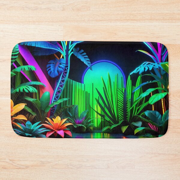 Item preview, Cool Neon Jungle Pattern designed and sold by TheArtOfPat.