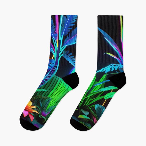 Item preview, Cool Neon Jungle Pattern designed and sold by TheArtOfPat.