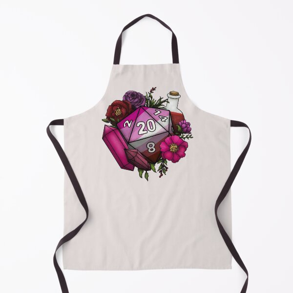 Item preview, Pride Lesbian D20 Tabletop RPG Gaming Dice designed and sold by Cassidy June Art.
