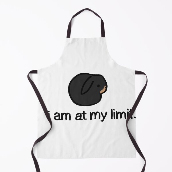 Item preview, “I am at my limit” bunny rabbit black lop caramel muzzle designed and sold by FoxDew.