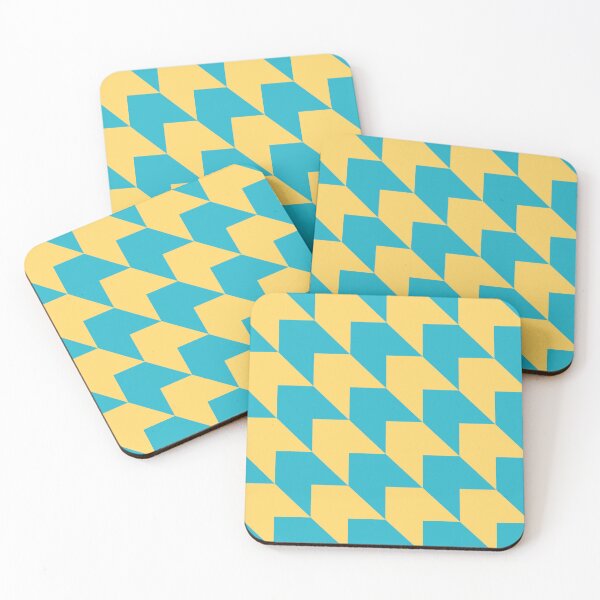 Item preview, Blue and yellow Diagonal Arrow Pattern designed and sold by LinDraws.