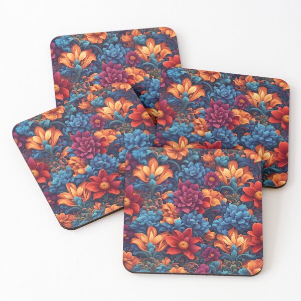 Item preview, Colorful Flower Pattern in Vivid Colors designed and sold by MoriFantasy.