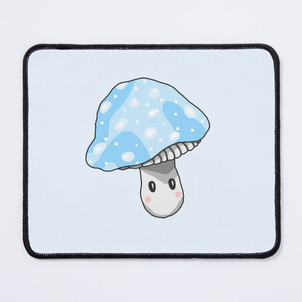 Item preview, Cute blue mushroom designed and sold by blackygoldcat.